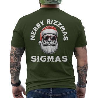 Merry Rizzmas Sigmas Rizz Christmas Santa N Gen Alpha T-Shirt mit Rückendruck - Geschenkecke