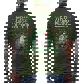 Merry Hissmas Possum Opossum Christmas Xmas Men's T-shirt Back Print - Monsterry