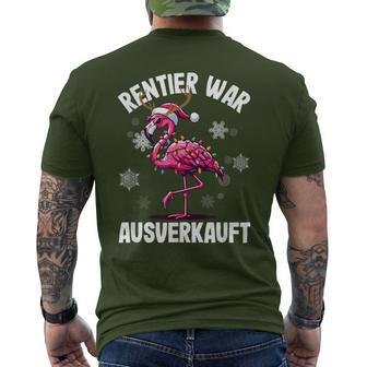 Moose Saying Reindeer Was Out Sold Christmas T-Shirt mit Rückendruck - Geschenkecke