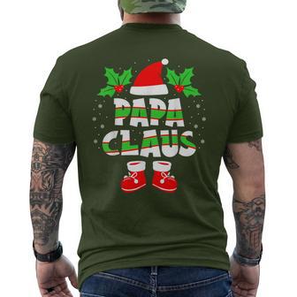 Papa Claus Outfit Christmas Family Christmas T-Shirt mit Rückendruck - Geschenkecke