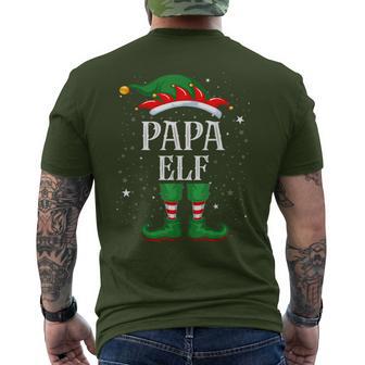 Papa Elf Outfit Christmas Family Elf Christmas T-Shirt mit Rückendruck - Geschenkecke