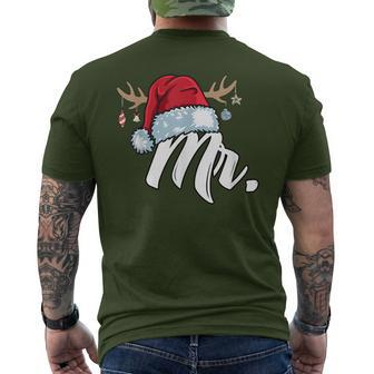 Santa Claus Hat Mr Partner Outfit For Christmas T-Shirt mit Rückendruck - Geschenkecke