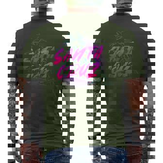Santa Cruz Synthwaveaporwave 80S Retro T-Shirt mit Rückendruck - Seseable