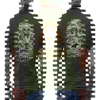 Santa Muerte Holy Death In Prayer Lettering Santa Muerte Camiseta Hombre Estampado Espalda - Regaloses
