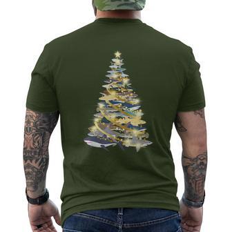 Shark Christmas Tree Xmas Diving T-Shirt mit Rückendruck - Geschenkecke