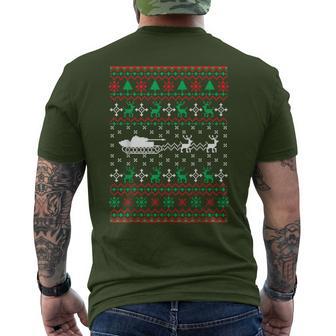 Tank Driver Ugly Christmas Tank T-Shirt mit Rückendruck - Geschenkecke