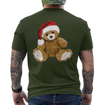 With Teddy Bear And Santa Hat Teddy Bear Christmas T-Shirt mit Rückendruck - Geschenkecke