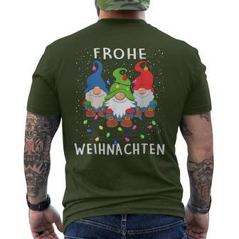 Three Dwarfs Family Merry Christmas T-Shirt mit Rückendruck - Geschenkecke