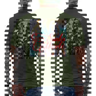 Vêtements Scary Knight Santa Muerte T-shirt imprimé au dos - Cadeauxyz