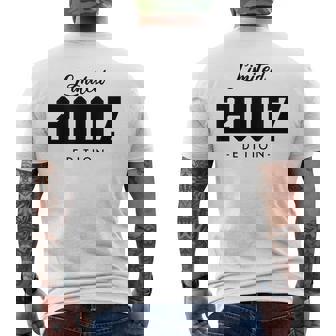 15 Yearsintage 2007 Limited Edition 15Th Birthday T-Shirt mit Rückendruck - Geschenkecke