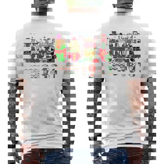 1981 Farmer Christmas Coffee Men's T-shirt Back Print | Mazezy