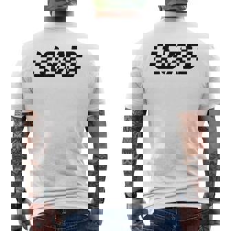 À Manches Courtes Avec Logo À Carreaux T-shirt imprimé au dos - Cadeauxyz