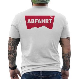 Abfahrt Lustiges Party Und Après-Ski T-Shirt mit Rückendruck - Geschenkecke