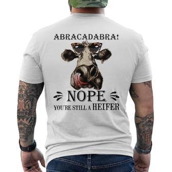 Abracadabra NopeYou'Re Still a Heifer Men's Back Print T-Shirt - Monsterry