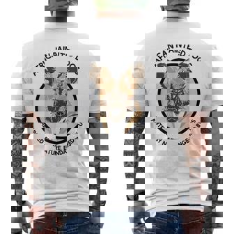 African Painted Dog Conservation For Wild Dog Fans Men's Back Print T-Shirt - Monsterry