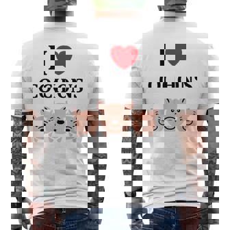 Agriculteur Simple Cochon Animaux Humour I Love Cochons T-shirt imprimé au dos - Cadeauxyz