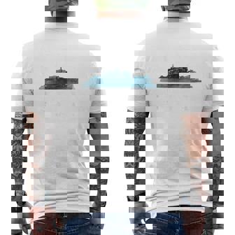Alcatraz Swim Team T Shirt Men's Back Print T-Shirt - Monsterry