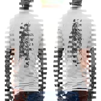 Amantes Del Caballointage Equitación Amantes Camiseta Hombre Estampado Espalda - Regaloses