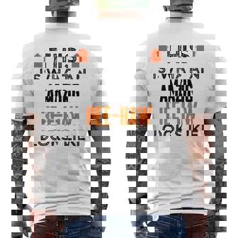 This Is What An Amazing Hee-Haw Looks Like Shirt Great Men's Back Print T-Shirt - Monsterry