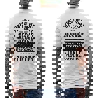 Ambassador Gifts Funny Quote Ambassador Men's Back Print T-Shirt - Monsterry