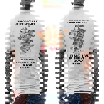 Amo A Los Perros Mucho Más De Lo Que Amo A La Gente Divertido Peroerdadero Camiseta Hombre Estampado Espalda - Regaloses