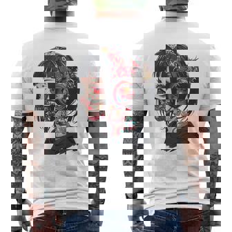 Anime Manga Gráfico Ojos Rojos Arte Anime Camiseta Hombre Estampado Espalda - Regaloses