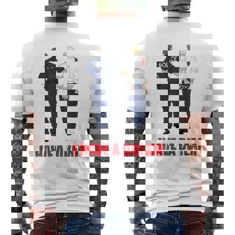 Anti Trump I Have A Dream Police Arrest Trump Political Men's T-shirt Back Print - Thegiftio