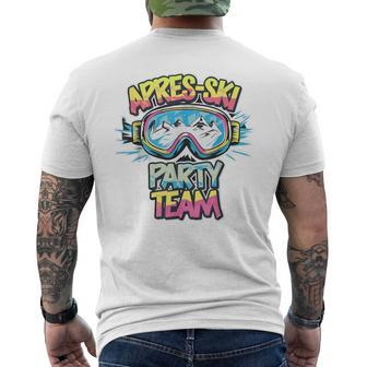 Apres Ski Party Team Lustges Hütten Party Urlaubs Outfit T-Shirt mit Rückendruck - Geschenkecke