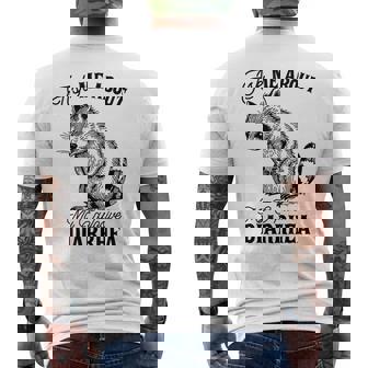 Ask Me About My Explosive Diarrhea Racoon Men's Back Print T-Shirt - Monsterry
