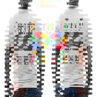 Autism Awareness Society Say Im Autistic God Says Im Perfect Men's T-shirt Back Print | Mazezy