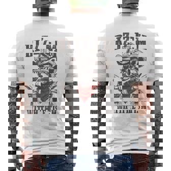 Autism Rizz Em With The Tism Meme Autistic Raccoon Men's T-shirt Back Print - Thegiftio UK