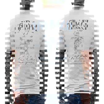 The Bach Club Last Splash Bachelorette Beach Bridal 2025 Men's T-shirt Back Print - Seseable