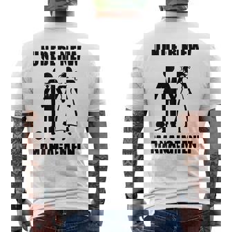 Bachelor Party Groom Stag Do Wedding New Management Men's Back Print T-Shirt - Monsterry