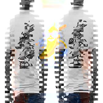 Banana Baseball Player Fruit Lovers Banana Baseball Men's T-shirt Back Print - Seseable