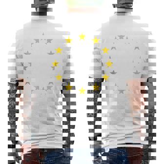 Bandera Europea O Bandera De La Unión Europea Sin Mangas Camiseta Hombre Estampado Espalda - Regaloses