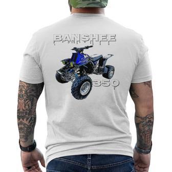Banshee Quad Atv Atc Vintage Retro All Terrain Vehicle Men's T-shirt Back Print - Monsterry