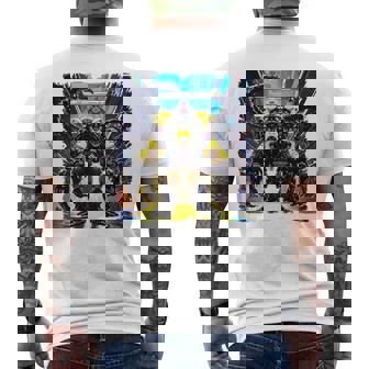 Battlemech Cyberpunk Sci-Fi Mech Warrior Robot Art Men's Back Print T-Shirt - Monsterry