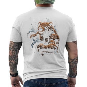 Bear Gym Fitness Backprint T-Shirt mit Rückendruck - Geschenkecke