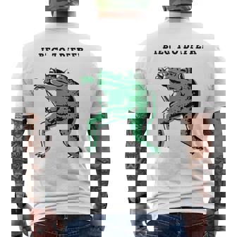 I Beg To Differ Frog Japanese Tees Men's Back Print T-Shirt - Monsterry