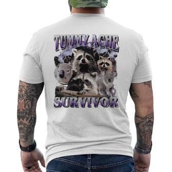 Belly Pain Survivor Raccoon T-Shirt mit Rückendruck - Geschenkecke