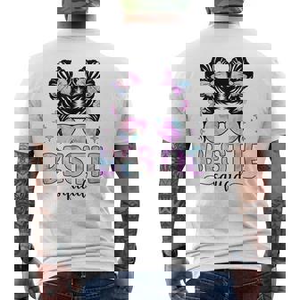 Bestie Squad Best Friend Matching Squad Men's T-shirt Back Print - Monsterry