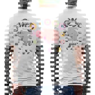 Bingo Pig T-Shirt With Bingo Balls Men's Back Print T-Shirt - Monsterry