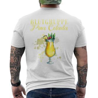 Blood Group Pina Colada Bartender T-Shirt mit Rückendruck - Geschenkecke