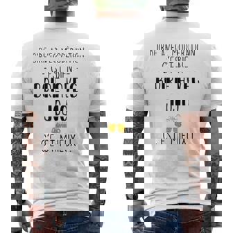 Boire Avec Moderation C'est Bien Boire Avec Jojo C'est T-shirt imprimé au dos - Cadeauxyz
