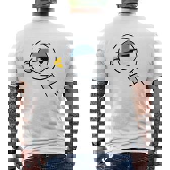 My Book Character Costume Pigeon Reading Men's T-shirt Back Print - Thegiftio UK