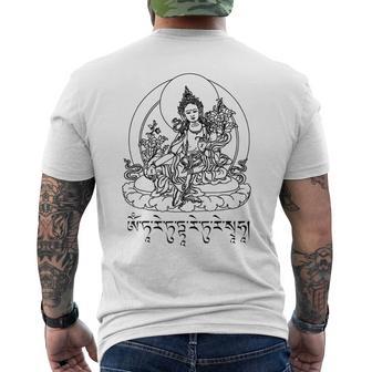 Bouddhaert Tara Mantra Bouddhisme Tibétainajrayana T-shirt imprimé au dos - Cadeauxyz