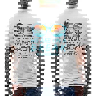 We Are On A Break Summer Vacation Off Duty Teacher Life Men's Back Print T-Shirt - Monsterry