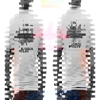Burdeos Francia Minimalista Horizonte De La Ciudad Camiseta Hombre Estampado Espalda - Regaloses