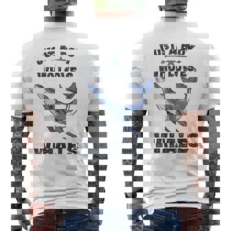 Camisa Divertida De Ballena Regalos Para Niños Amantes De Las Ballenas Camiseta Hombre Estampado Espalda - Regaloses