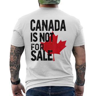 Canada Is Not For Sale Men's T-shirt Back Print - Thegiftio UK